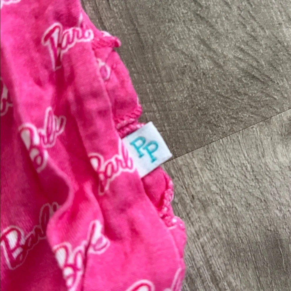 Posh Peanut x Barbie Pink Ruffled Jumpsuit 0-3M